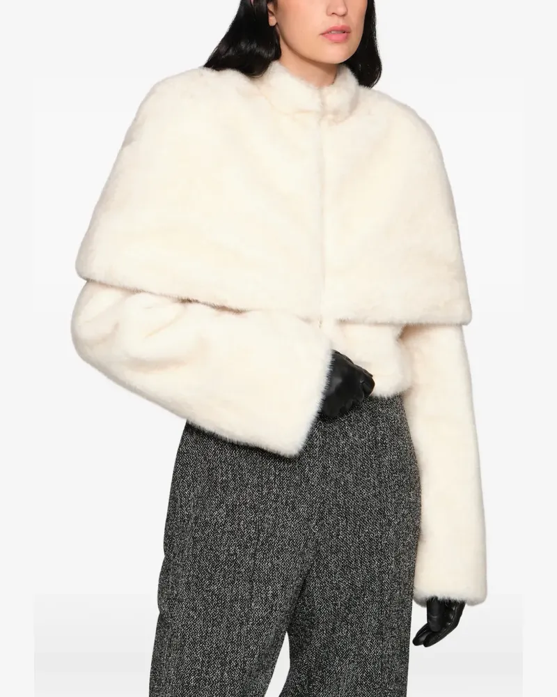 ET OCHS Vlad Jacke mit Cape-Overlay - Nude Nude