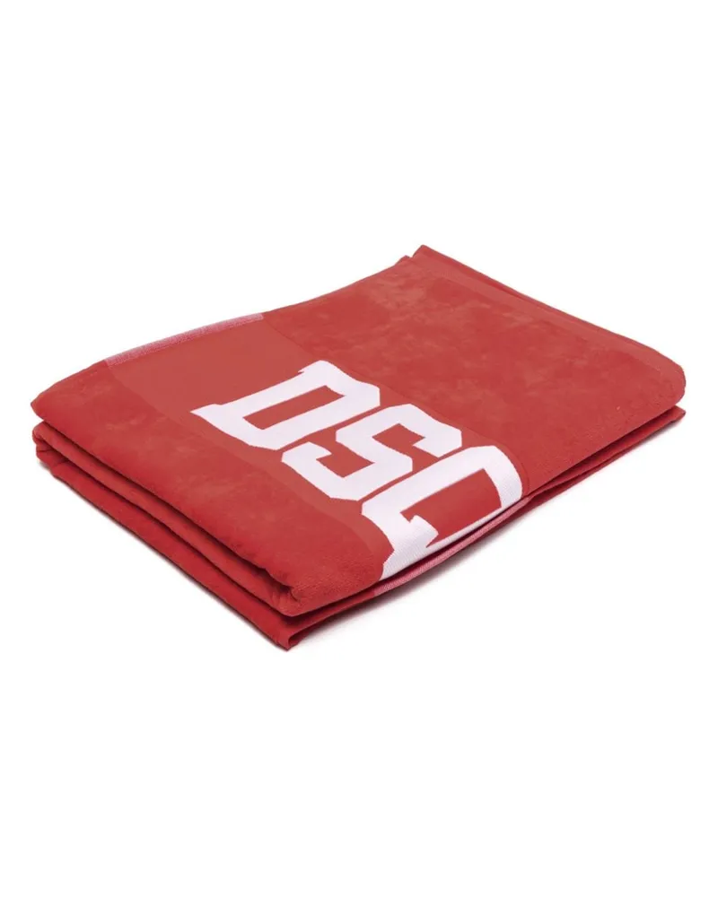 Dsquared2 Technicolor Handtuch mit Logo-Jacquard (180cm x 100cm) - Rot Rot