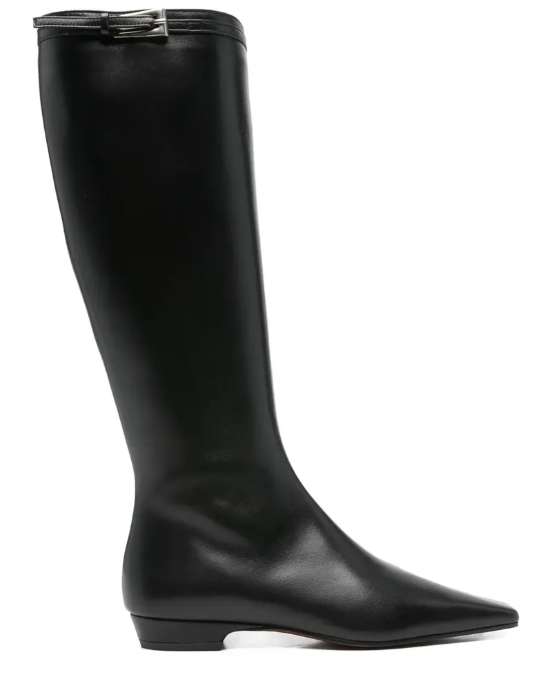 FESTA Milano Kniehohe Stiefel mit Schnallenverschluss - Schwarz Schwarz