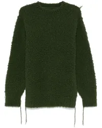 Sacai Pullover mit Pilling Grün