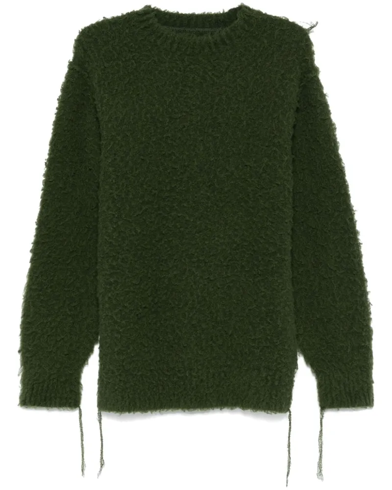 Sacai Pullover mit Pilling - Grün Grün