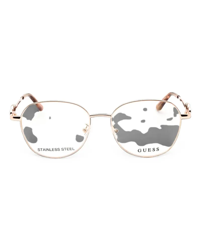 Guess Brille mit rundem Gestell - Schwarz Schwarz