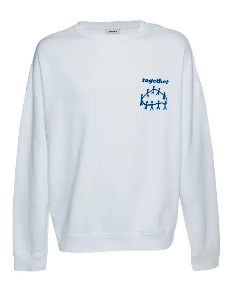 Sandro Together appliqué sweatshirt - Weiß Weiß
