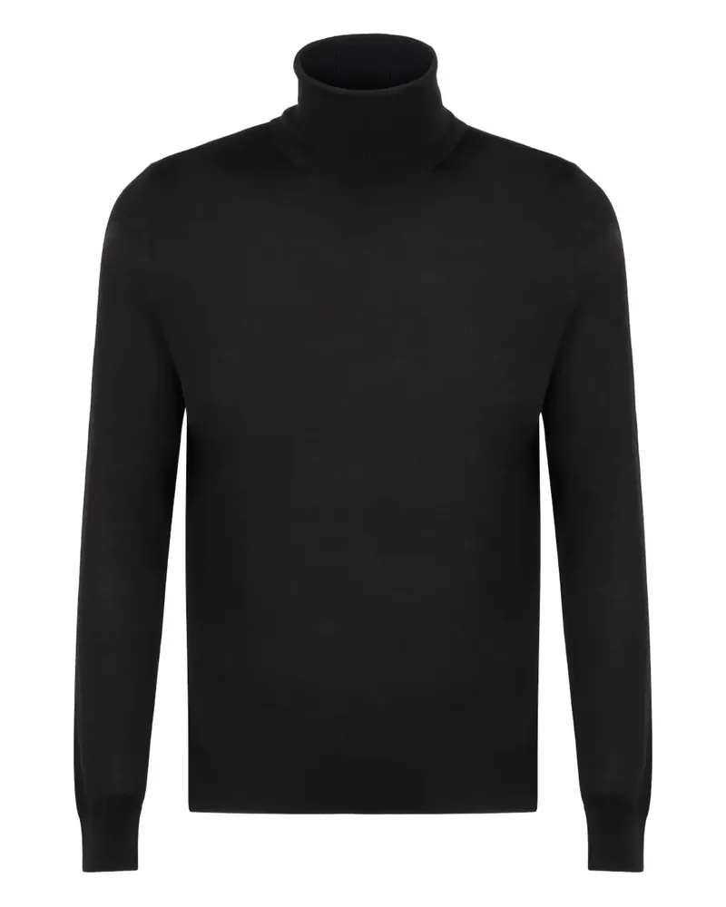 Kiton Klassischer Pullover - Schwarz Schwarz