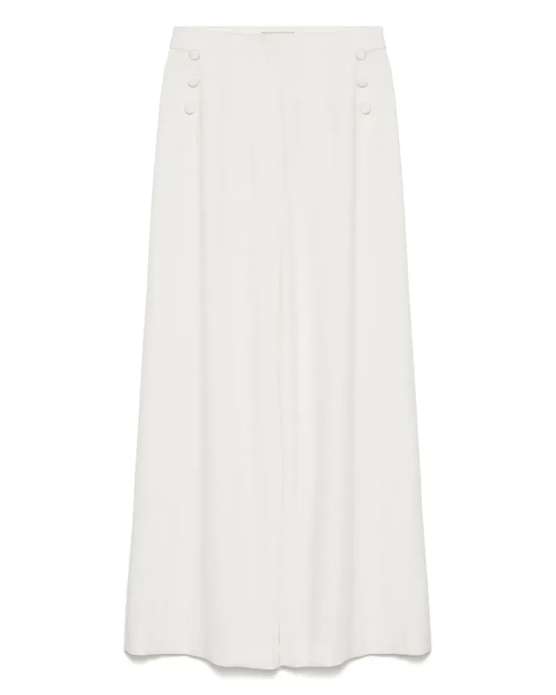 SHIATZY CHEN Taillenhose mit Knopfdetail - Weiß Weiß