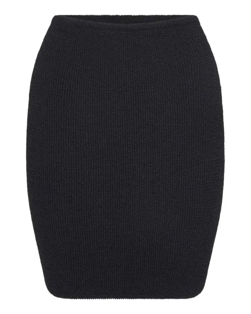 Hunza G ribbed mini skirt - Schwarz Schwarz