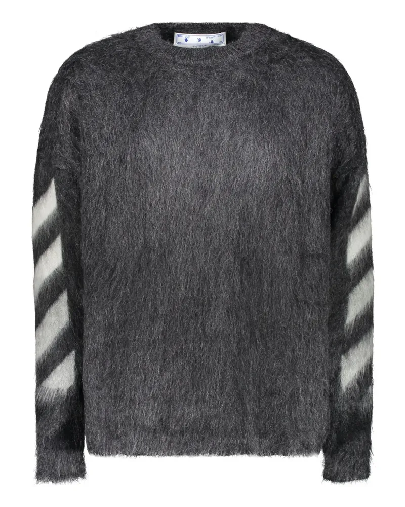 OFF-WHITE Intarsien-Pullover mit Pfeilen - Grau Grau