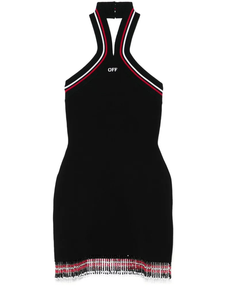 OFF-WHITE Minikleid mit überkreuzten Trägern - Schwarz Schwarz