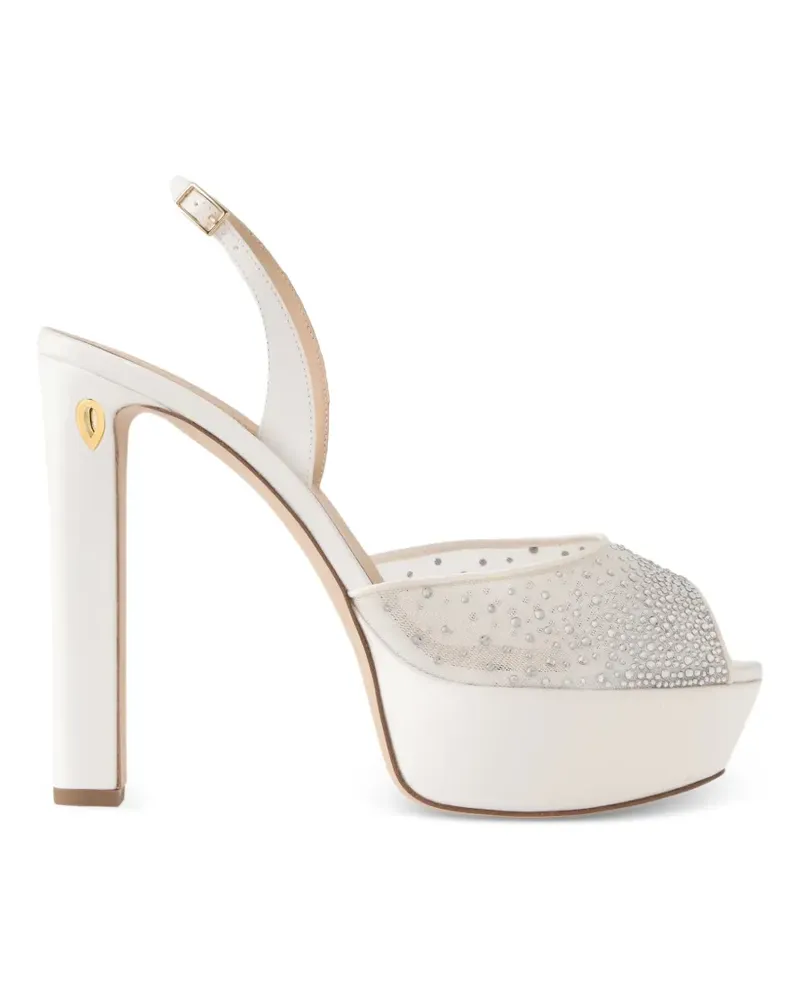 Jennifer Chamandi Antonio Sandalen mit Kristallen - Weiß Weiß