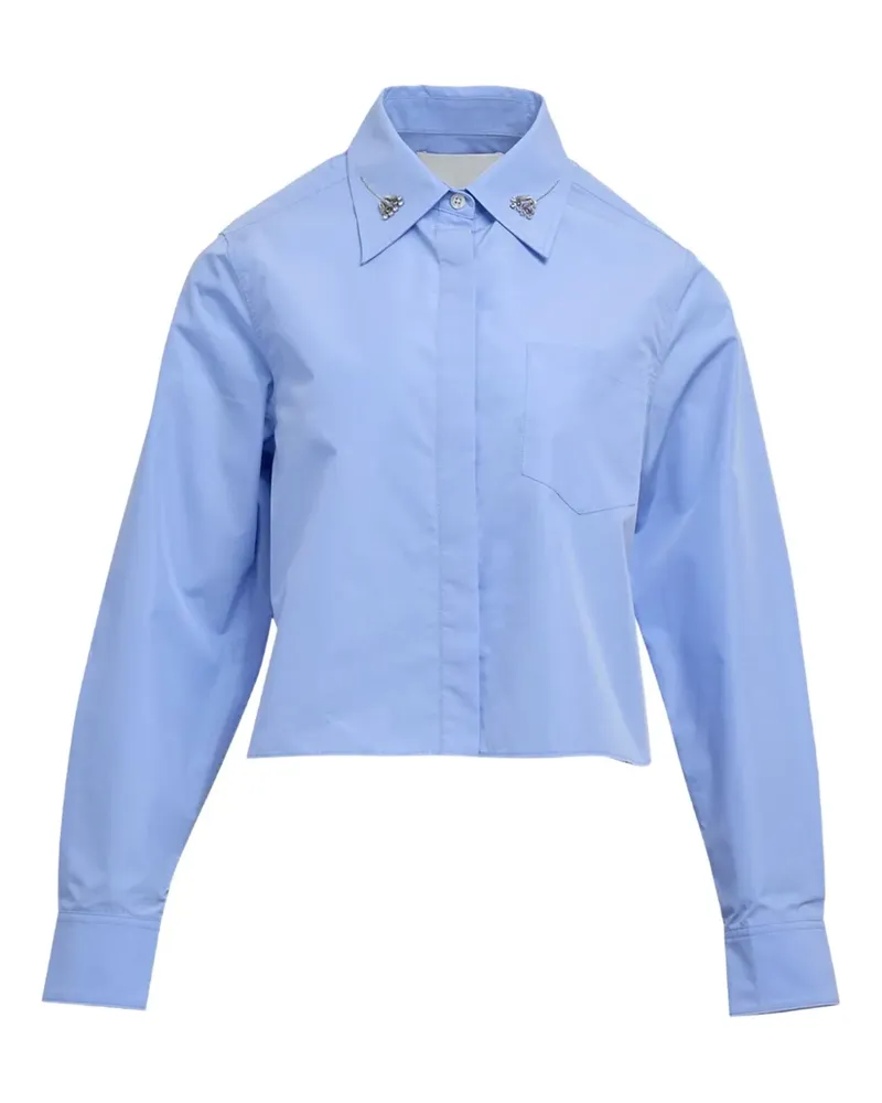 3.1 phillip lim Oberteil mit verziertem Kragen - Blau Blau