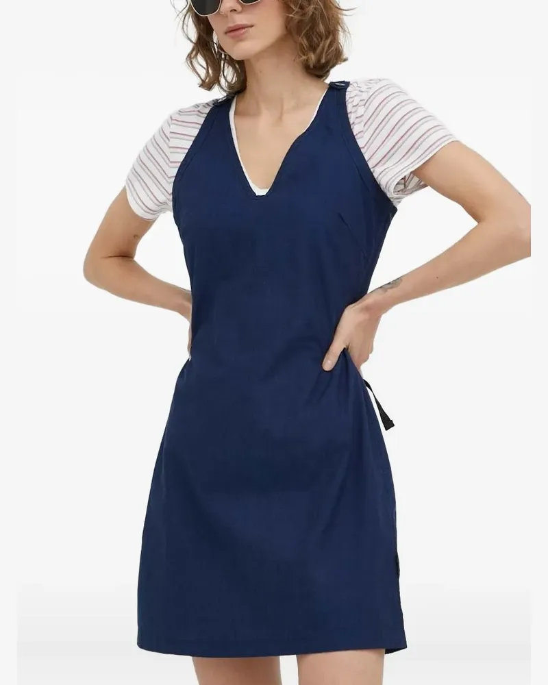 G-STAR RAW Minikleid mit V-Ausschnitt - Blau Blau