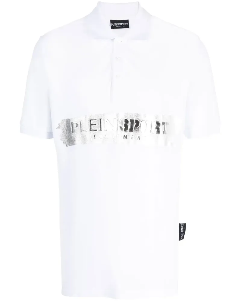 Philipp Plein Poloshirt mit Logo-Print - Weiß Weiß