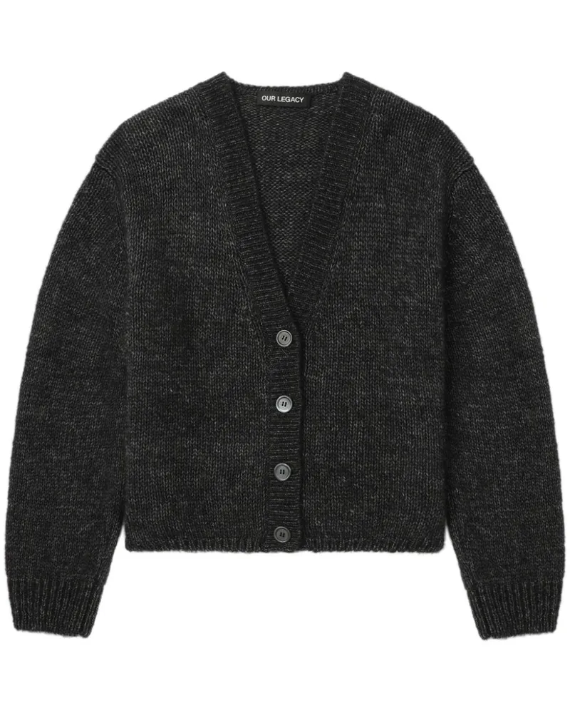 Our Legacy Academy Cardigan - Schwarz Schwarz