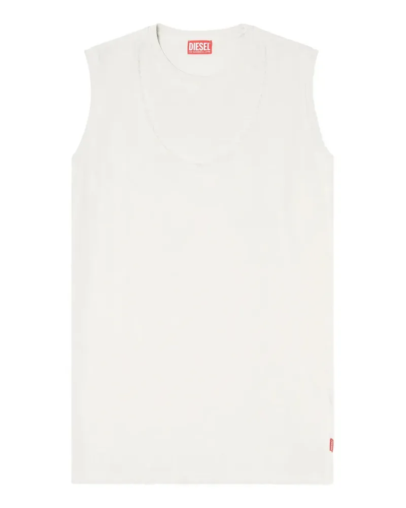 Diesel Ärmelloses D-Emb Minikleid - Weiß Weiß