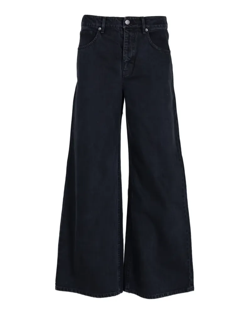 Nili Lotan Marlen Jeans mit weitem Bein - Schwarz Schwarz