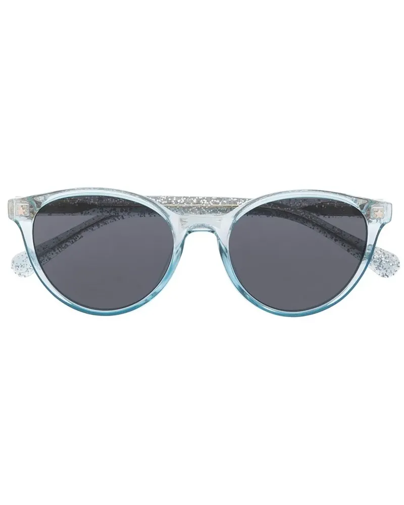 Chiara Ferragni Runde Sonnenbrille mit Glitter - Blau Blau