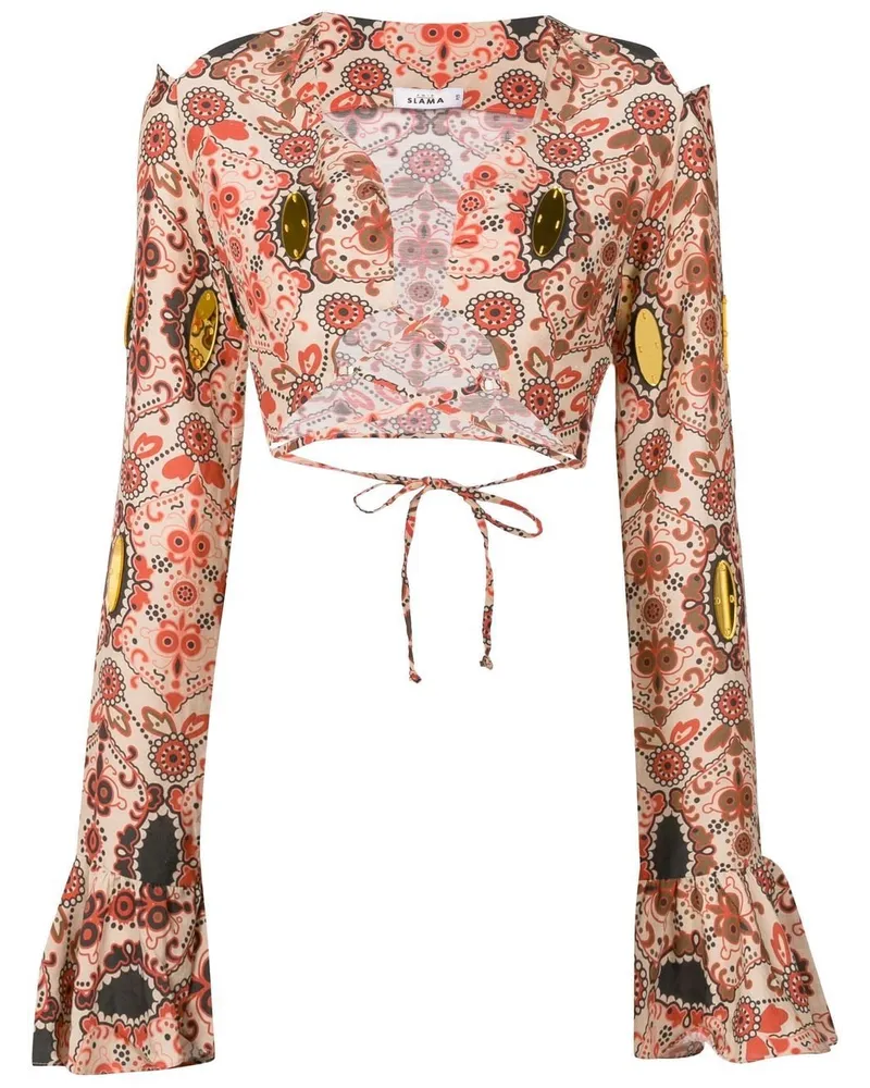 Amir Slama Bluse mit Print - Mehrfarbig Mehrfarbig