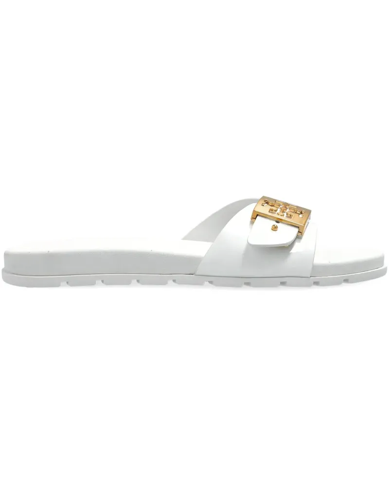 Tory Burch Pantoletten mit Schnalle - Weiß Weiß