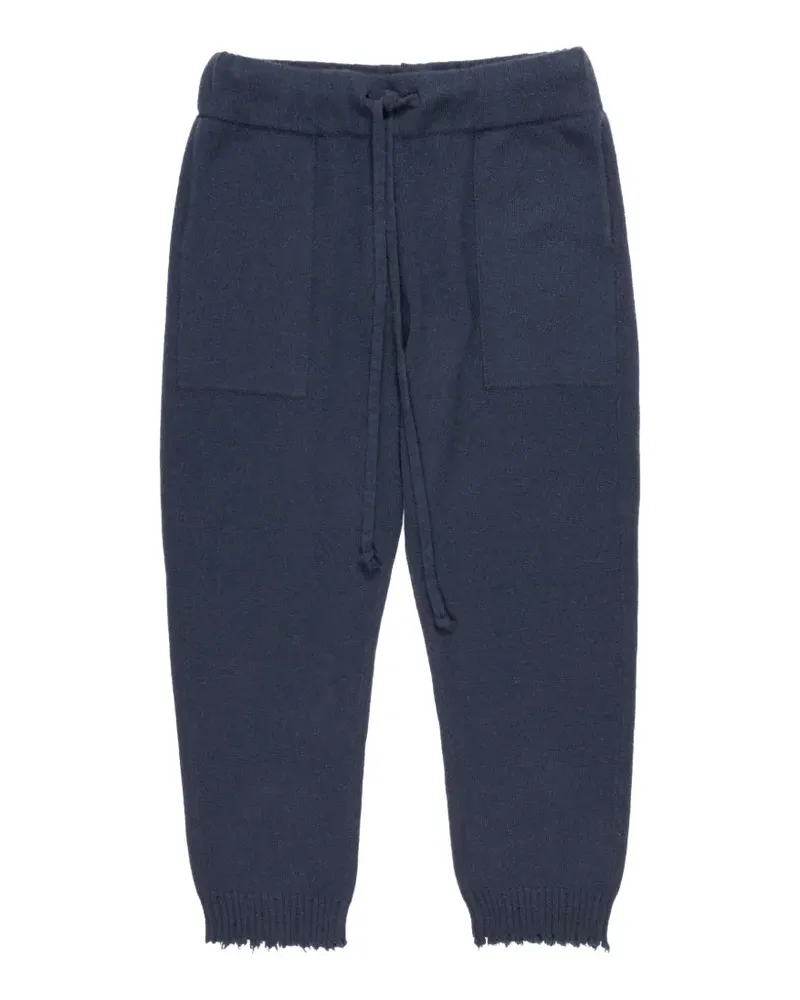 Uma Wang drawstring pocket ankle trousers - Blau Blau