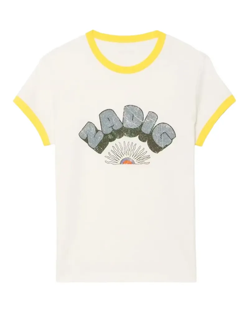 Zadig & Voltaire T-Shirt mit Print - Nude Nude