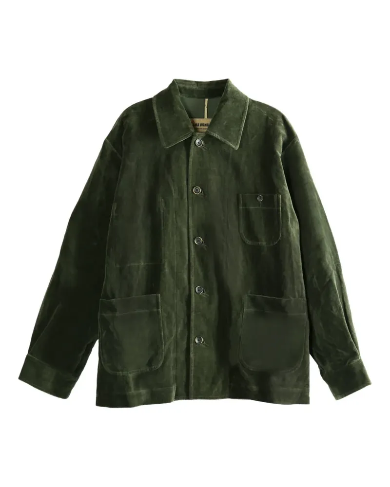 Uma Wang Jinn patch-pocket shirt jacket - Grün Grün