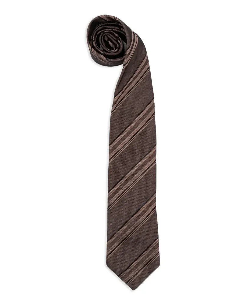 Brunello Cucinelli striped silk tie - Braun Braun