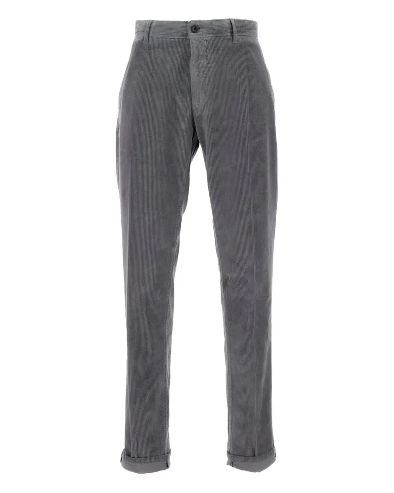 Incotex Hose aus Cord - Grau Grau