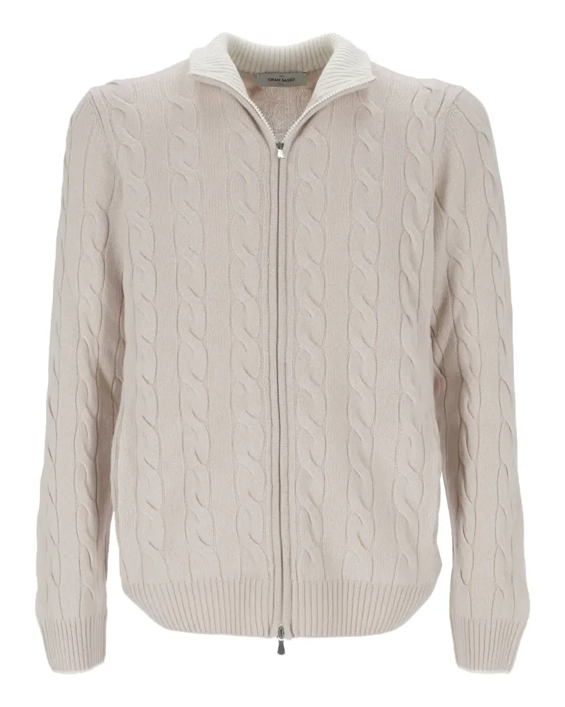 Gran Sasso Pullover mit Zopfmuster - Nude Nude
