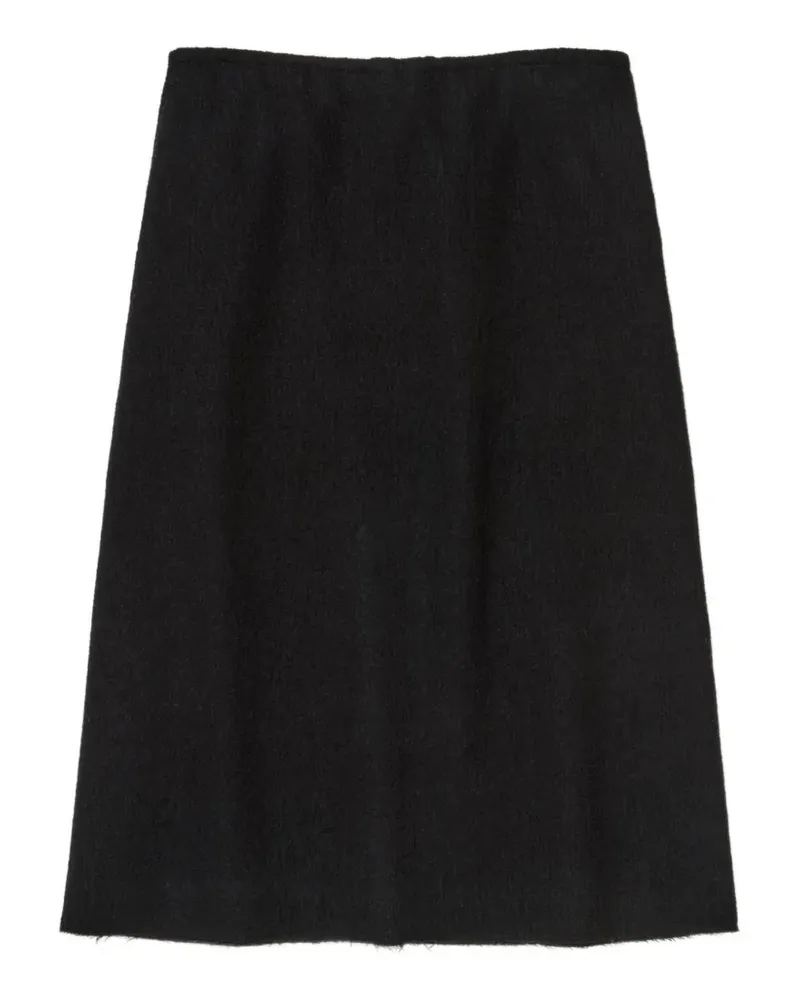 AURALEE Midirock mit elastischem Bund - Schwarz Schwarz