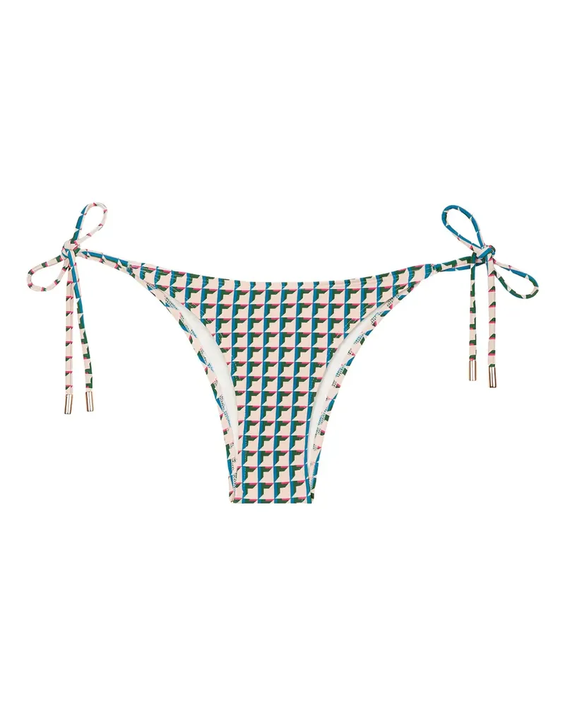 Lenny Niemeyer Bikinihöschen mit geometrischem Print - Nude Nude