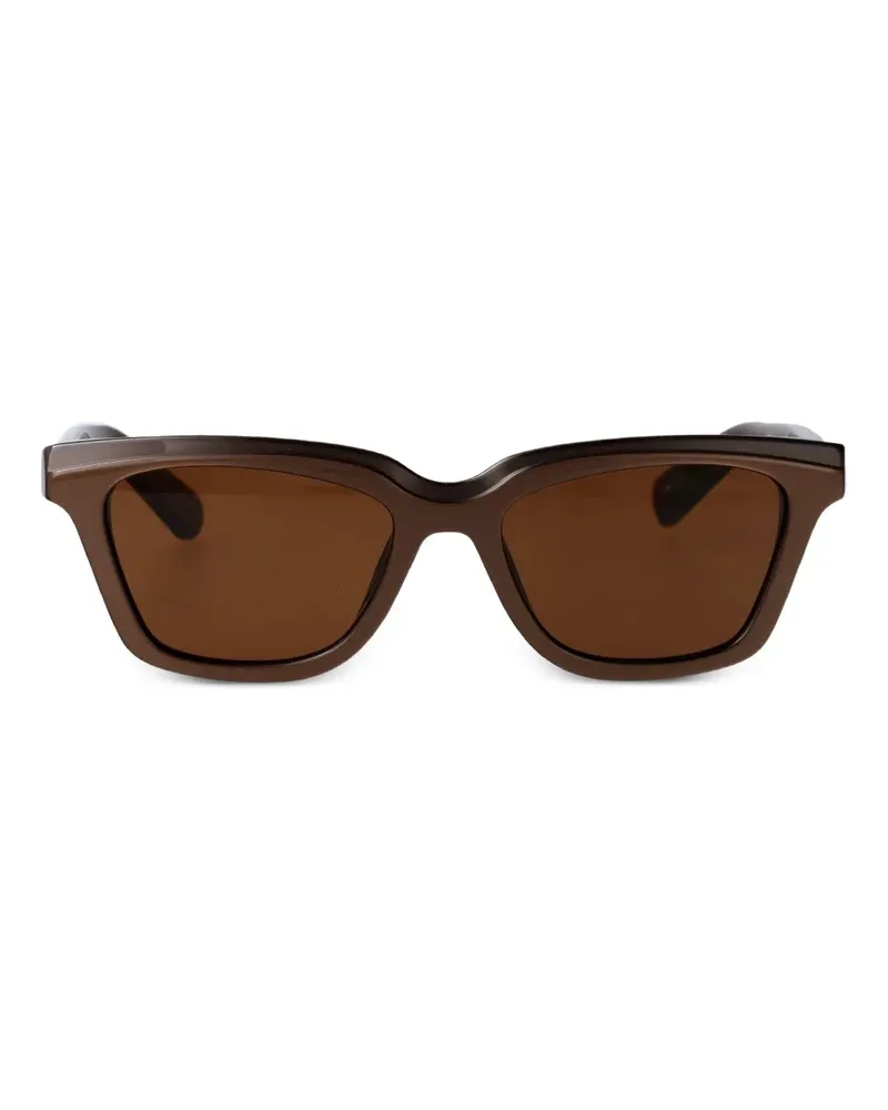 Jacquemus Carre Sonnenbrille mit eckigem Gestell - Braun Braun