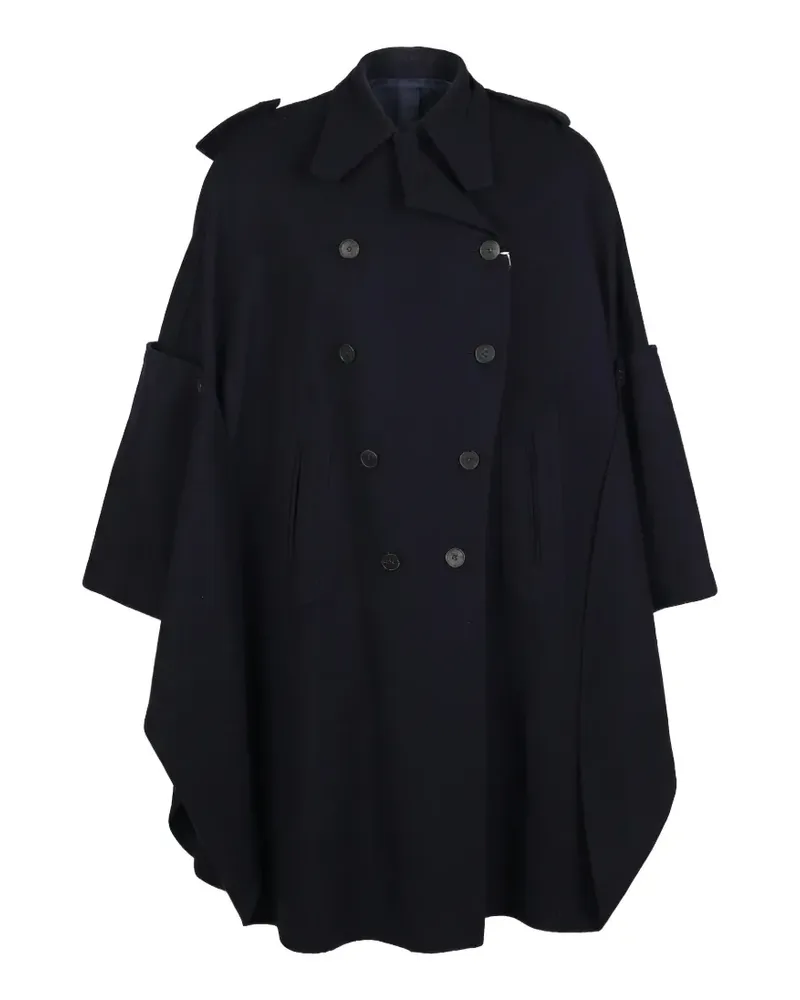 Valentino Garavani button double-breasted coat - Blau Blau