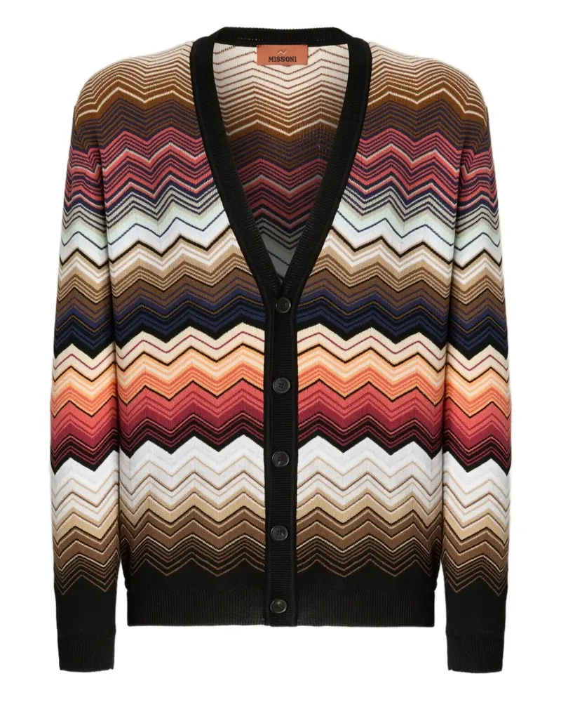 Missoni Cardigan mit Zickzackmuster - Braun Braun