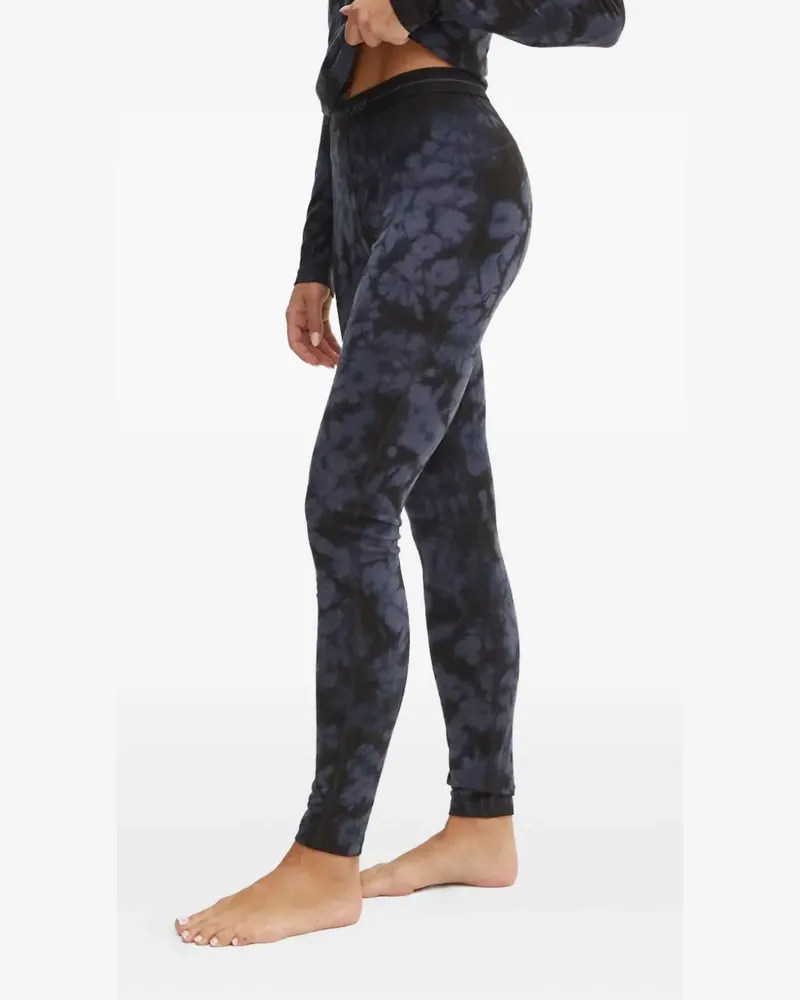 Icebreaker Leggings mit Batikmuster - Blau Blau