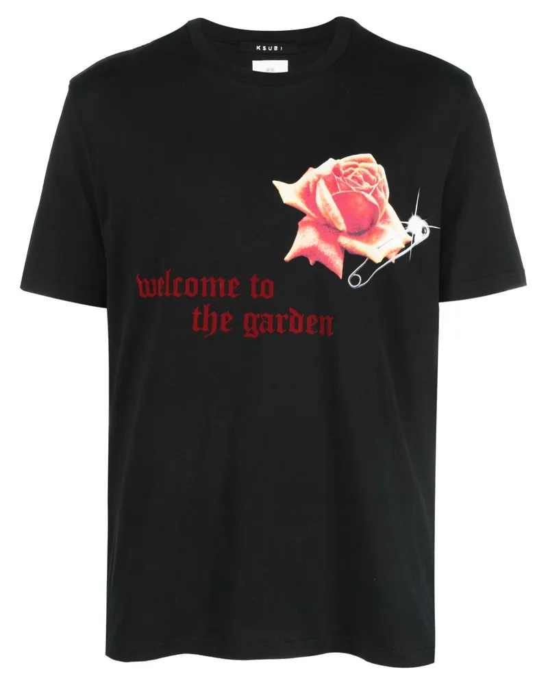 ksubi Rose Garden Kash T-Shirt Schwarz