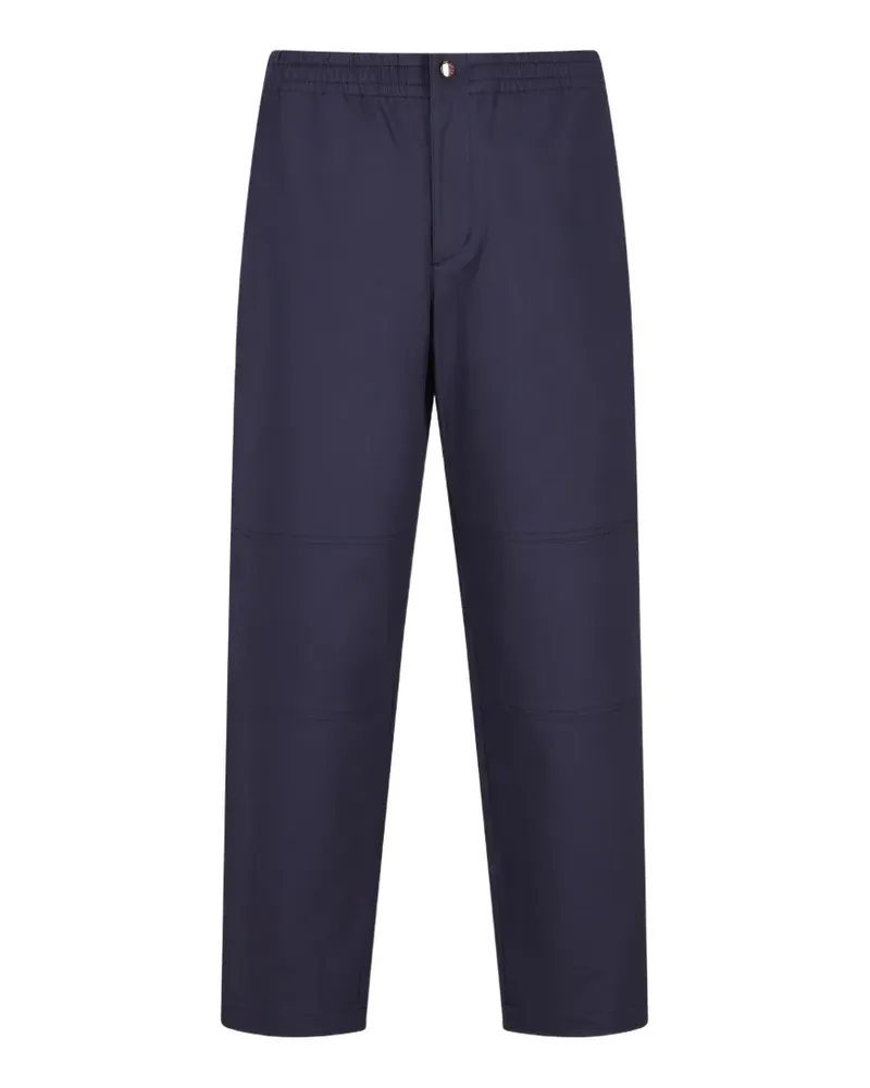 Moncler x Gilga Farm drawstring-waist trousers - Blau Blau