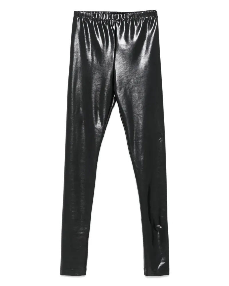 Junya Watanabe Leggings aus Faux-Leder - Schwarz Schwarz