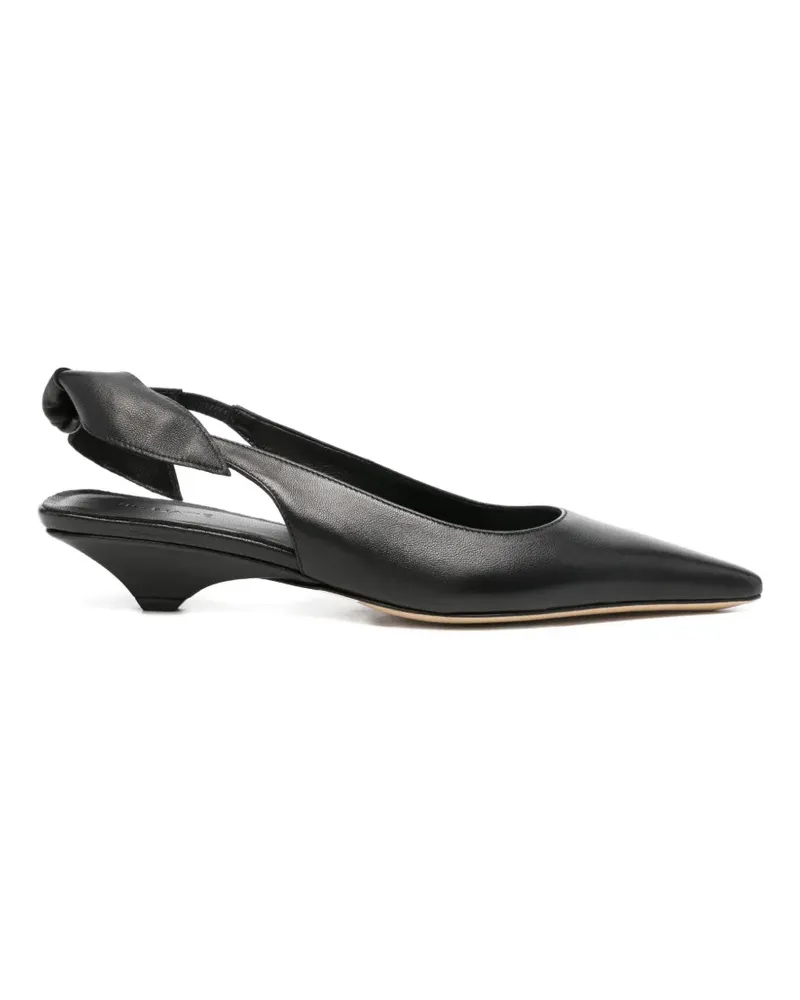 Vic Matié pointed bow pumps - Schwarz Schwarz