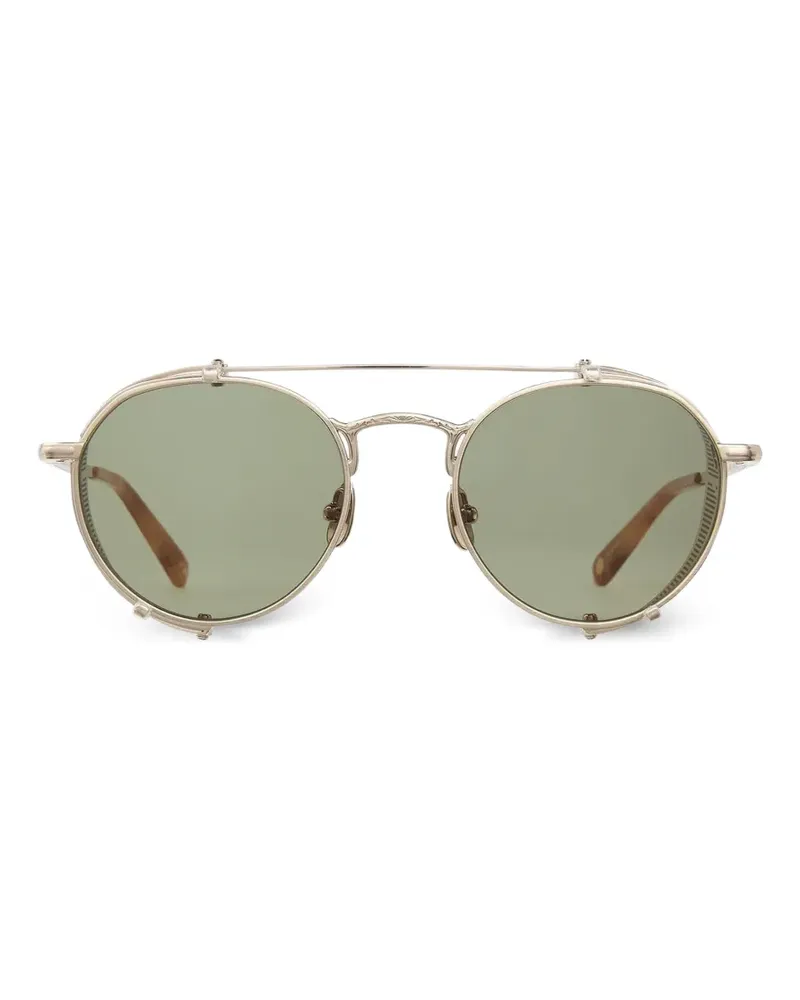 Garrett Leight Ocampo round sunglasses - Silber Silber