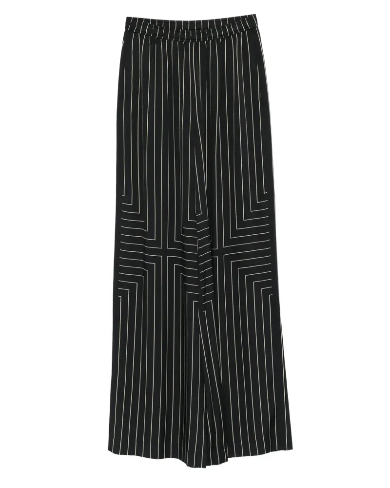 Joseph Weite Hose mit Nadelstreifen - Schwarz Schwarz