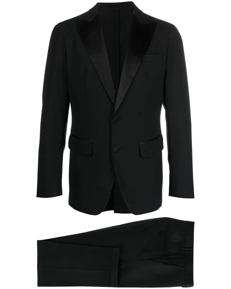 Dsquared2 Einreihiger Anzug - Schwarz Schwarz