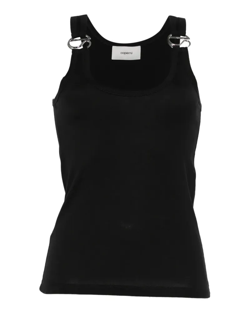 COPERNI ring-detail ribbed top - Schwarz Schwarz