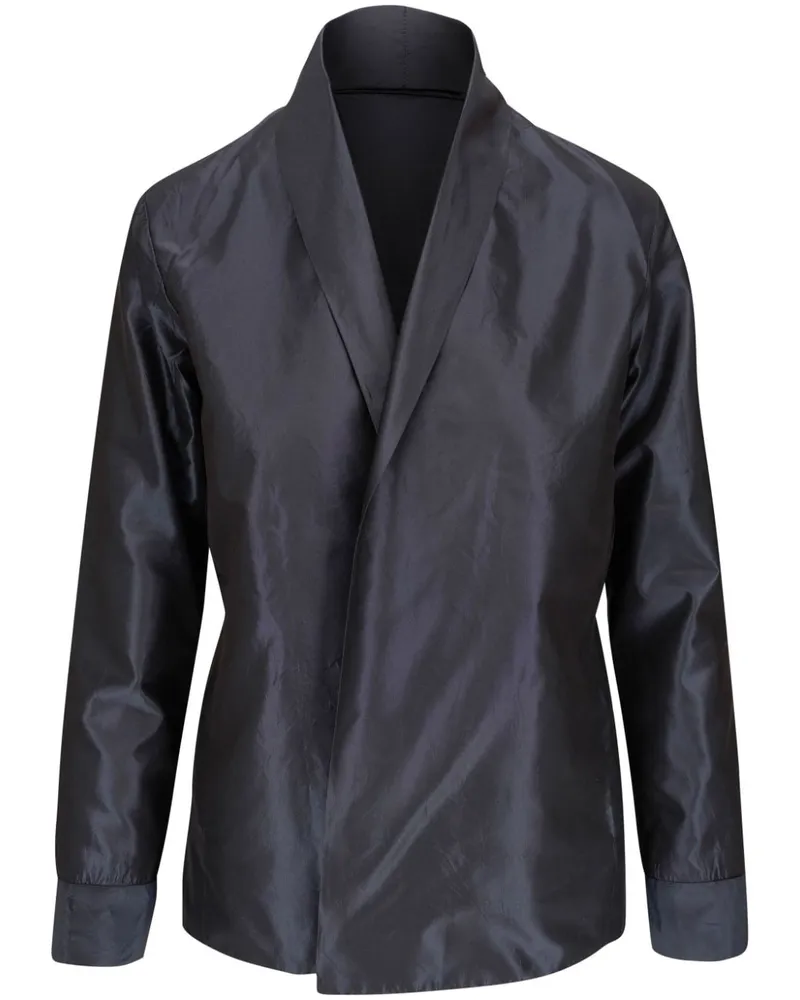 Peter Cohen Seidenblazer mit Schalkragen - Schwarz Schwarz