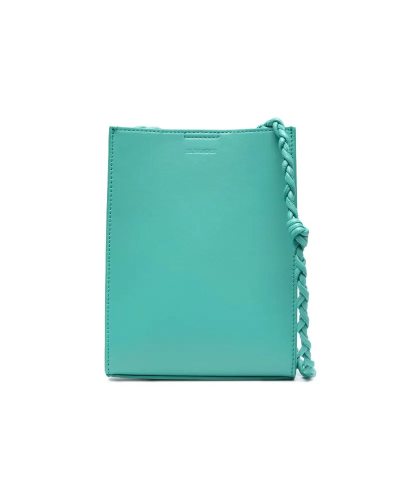 Jil Sander Schultertasche mit geflochtenem Riemen - Grün Grün