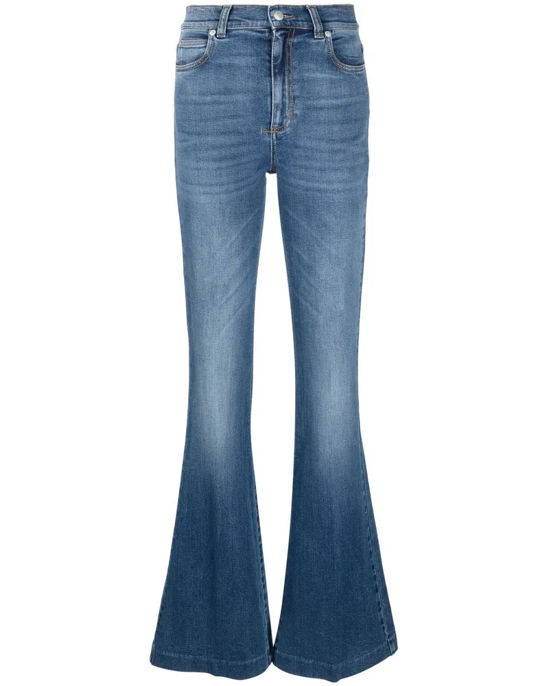 Alexander McQueen Jeans mit Logo-Patch - Blau Blau