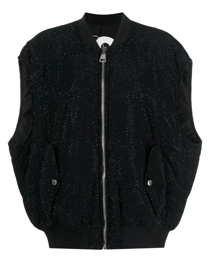 KHRISJOY Weste mit Strass - Schwarz Schwarz