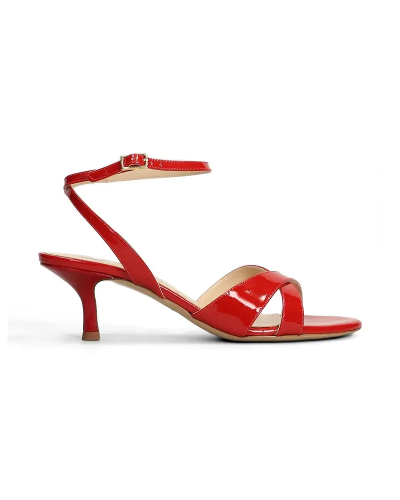 Fabio Rusconi patent crossover-strap sandals - Rot Rot
