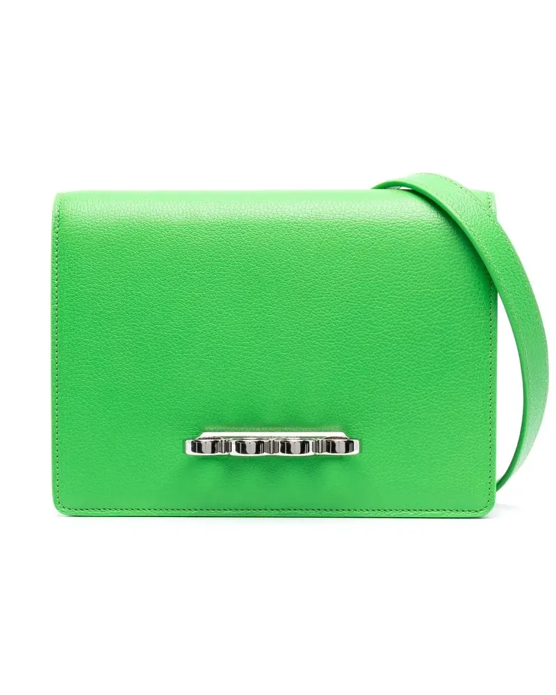 Alexander McQueen Schultertasche mit Schlagring - Grün Grün