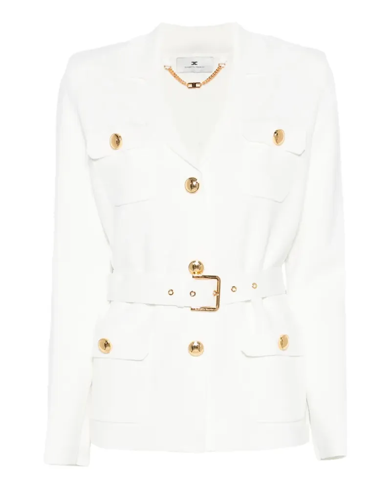 Elisabetta Franchi pocket button cardigan - Weiß Weiß