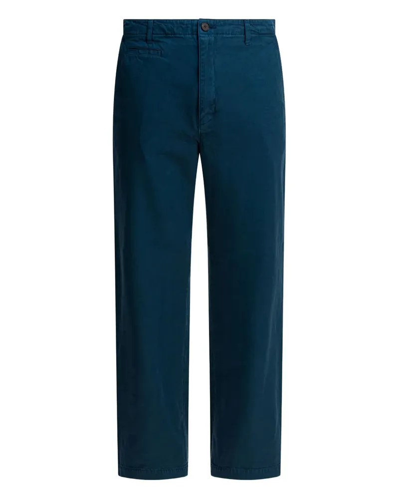 AURALEE Hose mit geradem Bein - Blau Blau